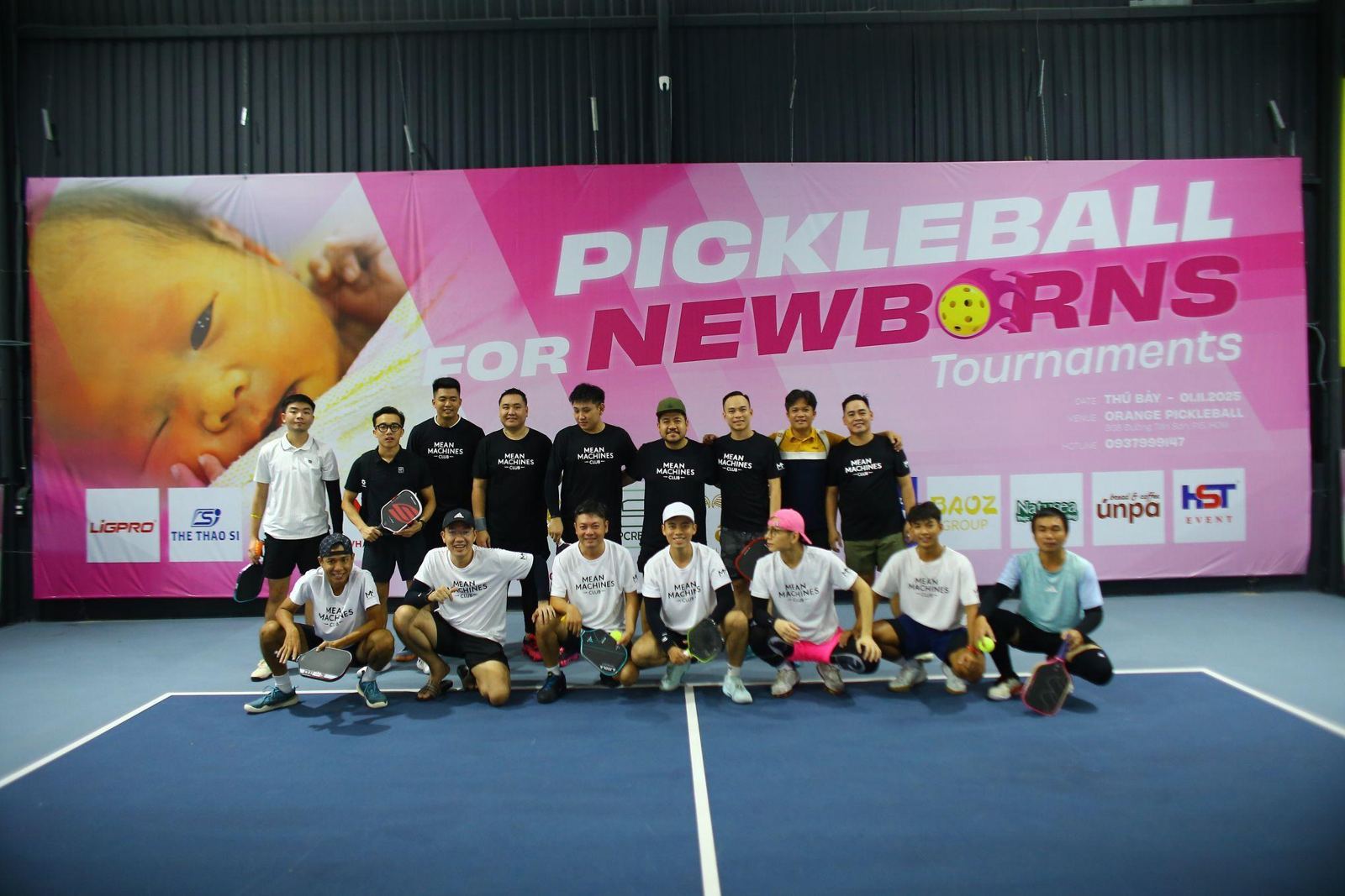 Players at Pickleball for Newborns 2025